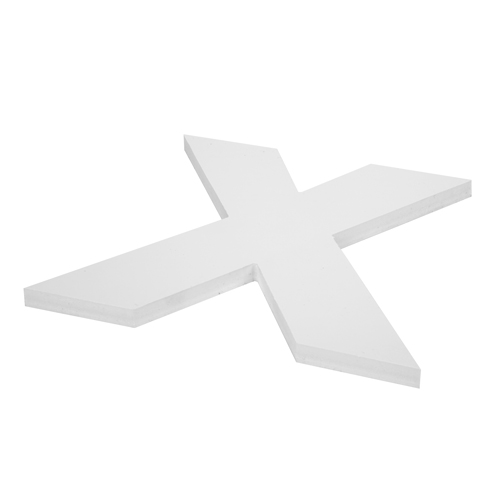 Lettre découpée PVC expansé blanc - Matériaux de découpe numérique
