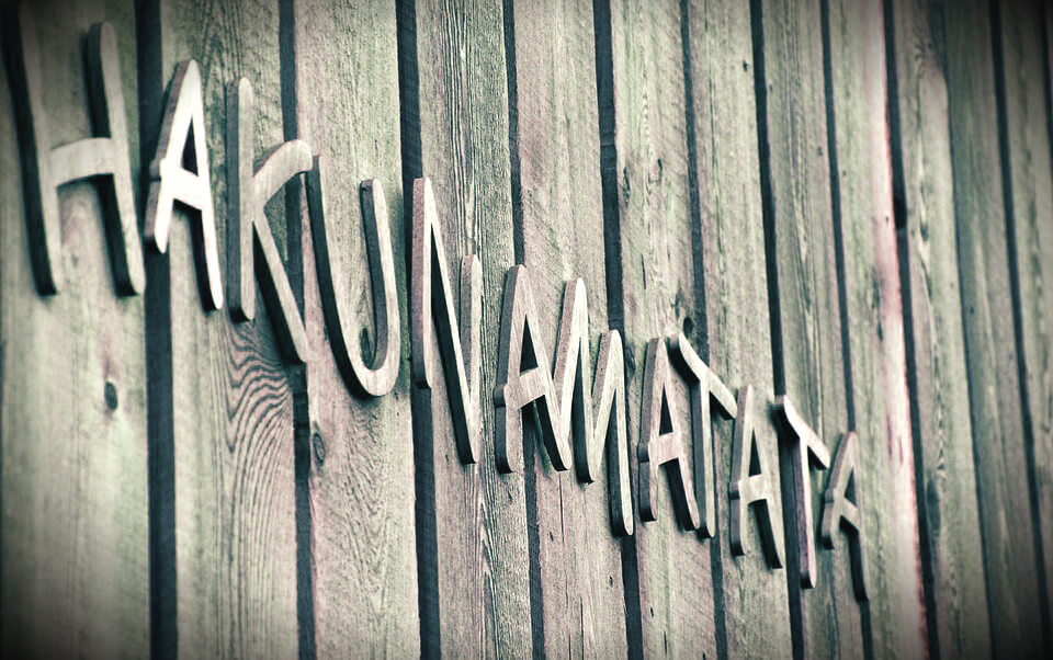 Idées cadeaux lettres découpées personnalisées effet relief citation bois hakunamatata